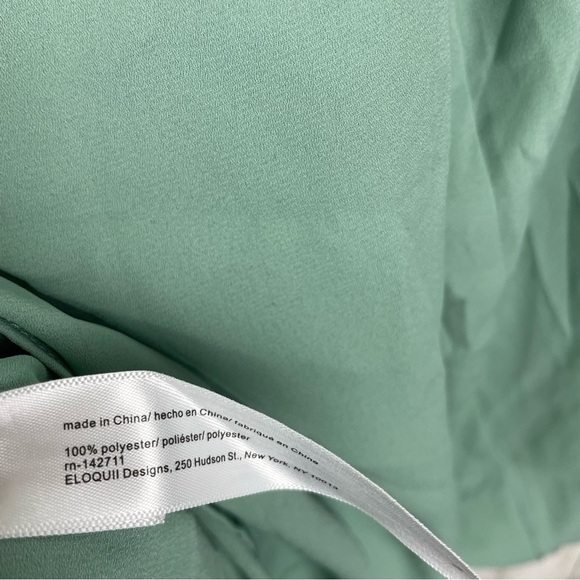 Eloquii NWT sea foam crop top blouse size 24 - Picture 5 of 7